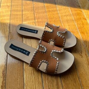Steven by Steve Madden Leather Slide Sandals